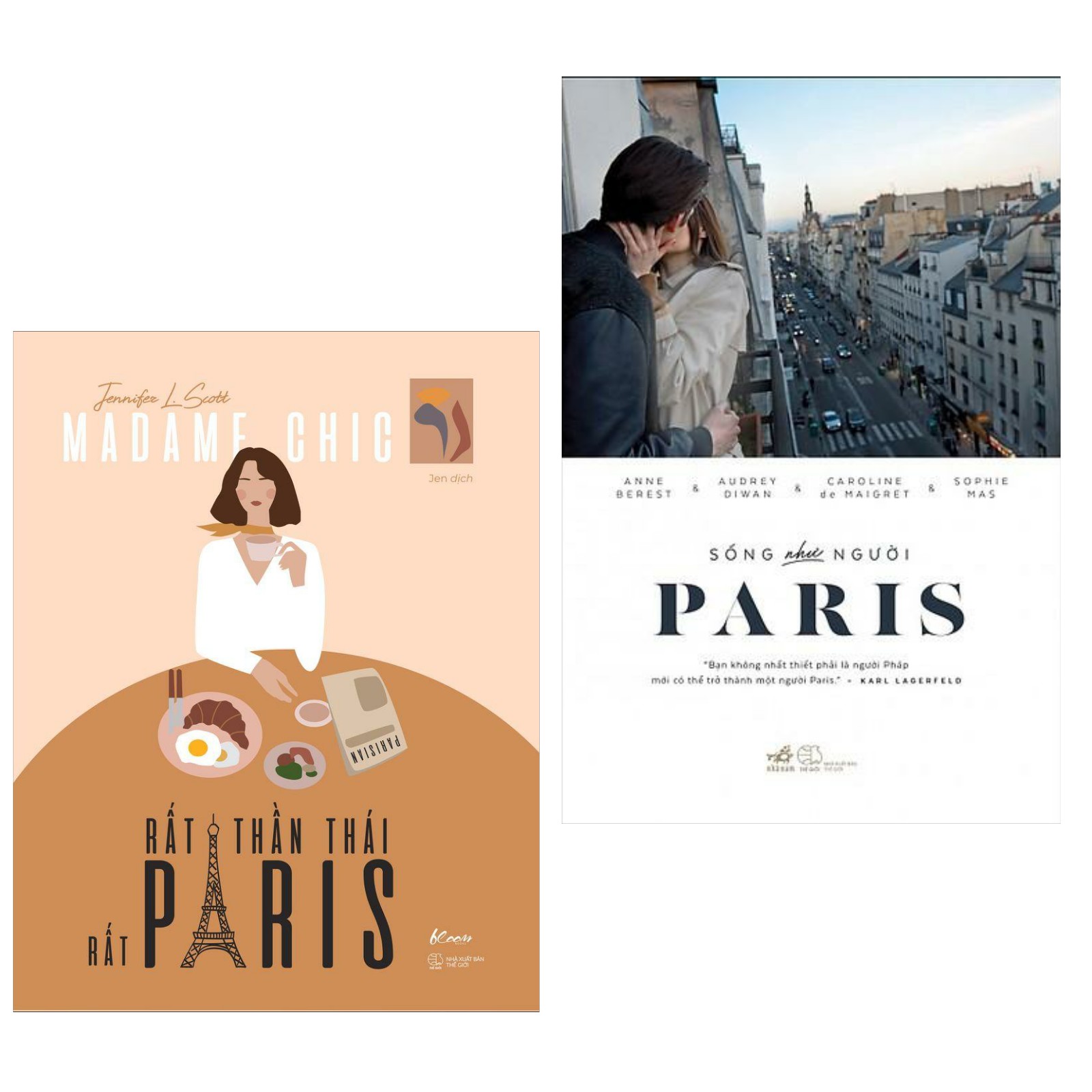 Combo Sách Về Paris:  Madame Chic - Rất Thần Thái, Rất Paris +  Sống Như Người Paris (Tái Bản) - (Bộ 2 Cuốn Sách Hay/ Sách Bán Chạy/ Tặng Kèm  Postcard Greenlife)