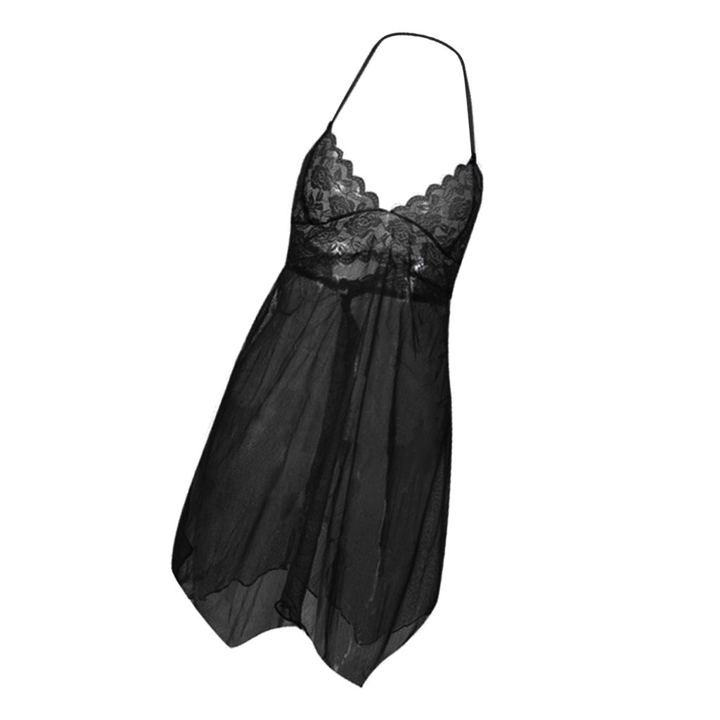 Lady Floral Bodydoll Nightgown V Neck Sleepwear Pajamas Nightdress