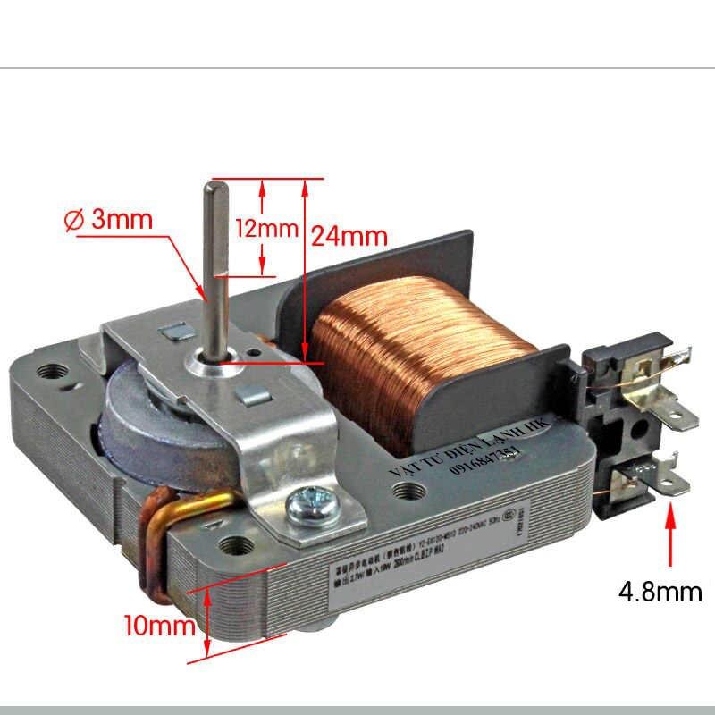 Motor động cơ quạt tản nhiệt lò vi sóng - lò nướng loại 2 chân - 3 chân cắm - quạt LVS