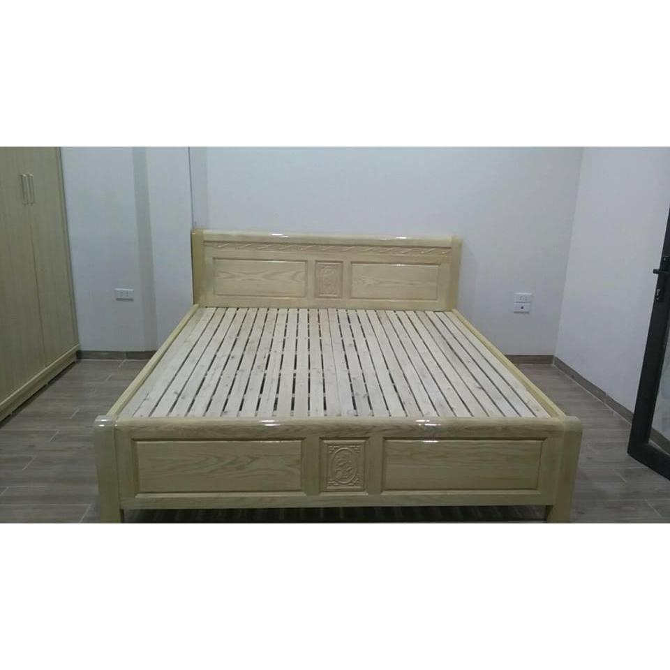 Giường ngủ gỗ sồi