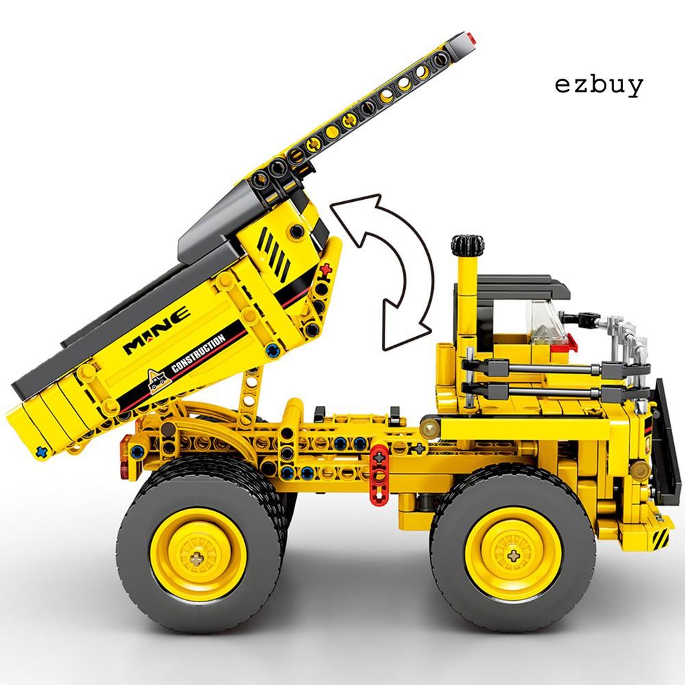 Đồ Chơi Lắp Ráp Xe Tải Công Trường Diy Cho Bé