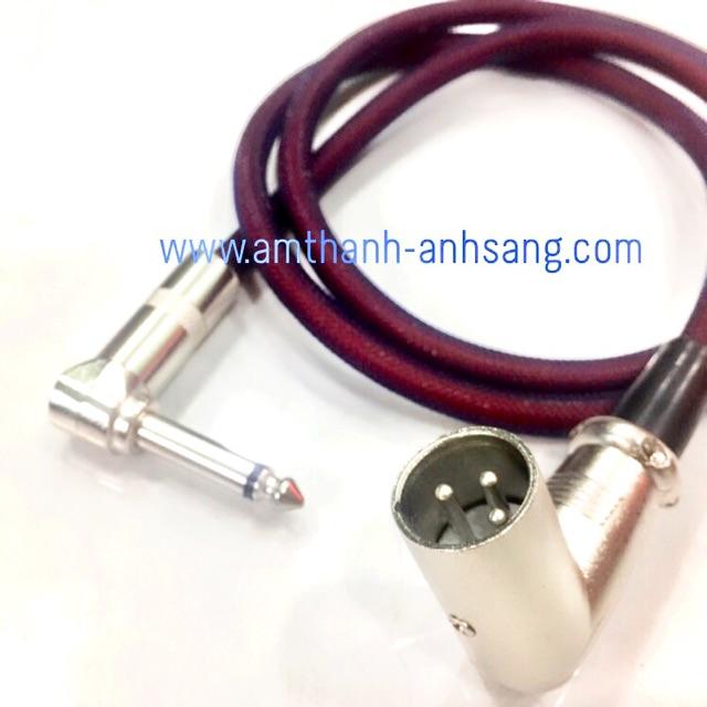 Dây tín hiệu rắc XLR cong rs 6.35mm