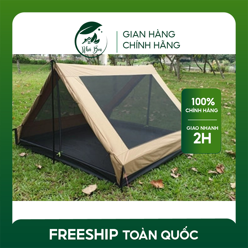 Lều cắm trại chữ A Vintage ECOCAMP 4 người - vải TC cao cấp Kích thước 240*210*140cm