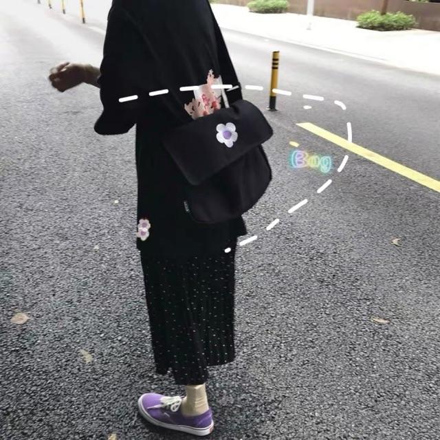 Túi bì thư đeo chéo thêu hoa ulzzang loại 1