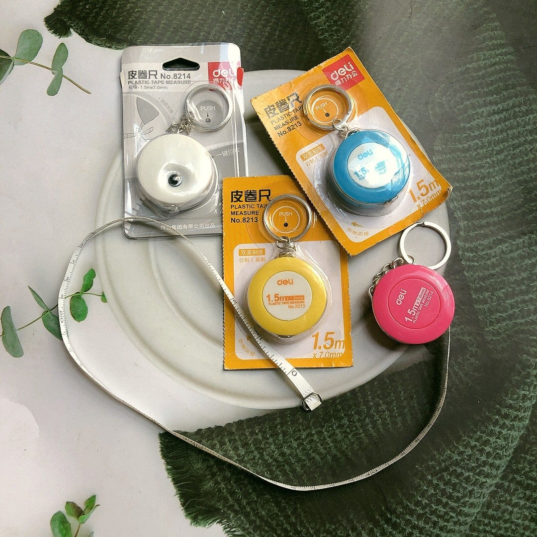 Thước dây cuộn dài 1.5m dạng hộp rút nhỏ gọn tiện dụng