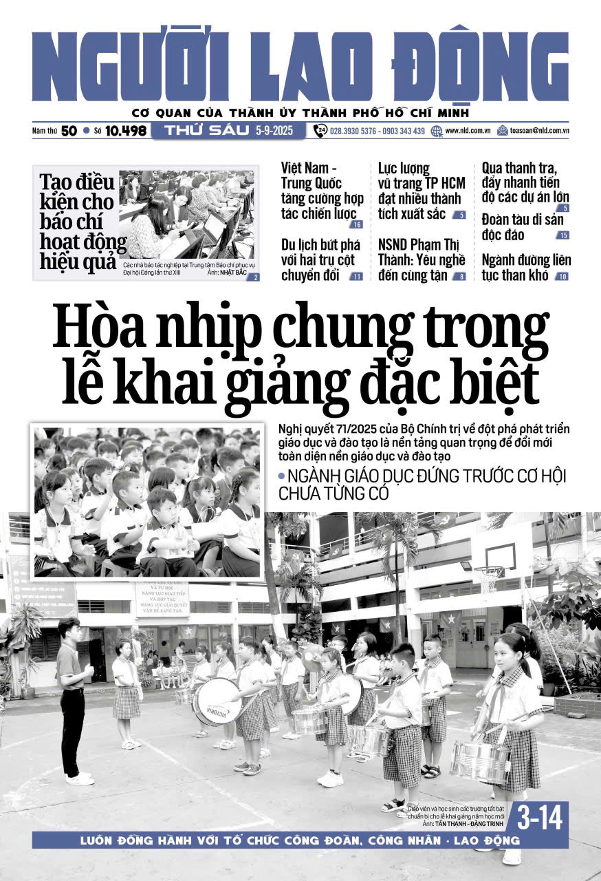 Nhật báo Người Lao Động từ ngày 01-09-2025 đến 07-09-2025