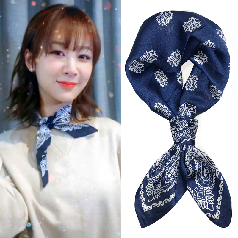 Khăn lụa vuông công sở 70 70x70cm khăn quàng nữ văn phòng khăn turban bandana sang trọng đầy tinh tế