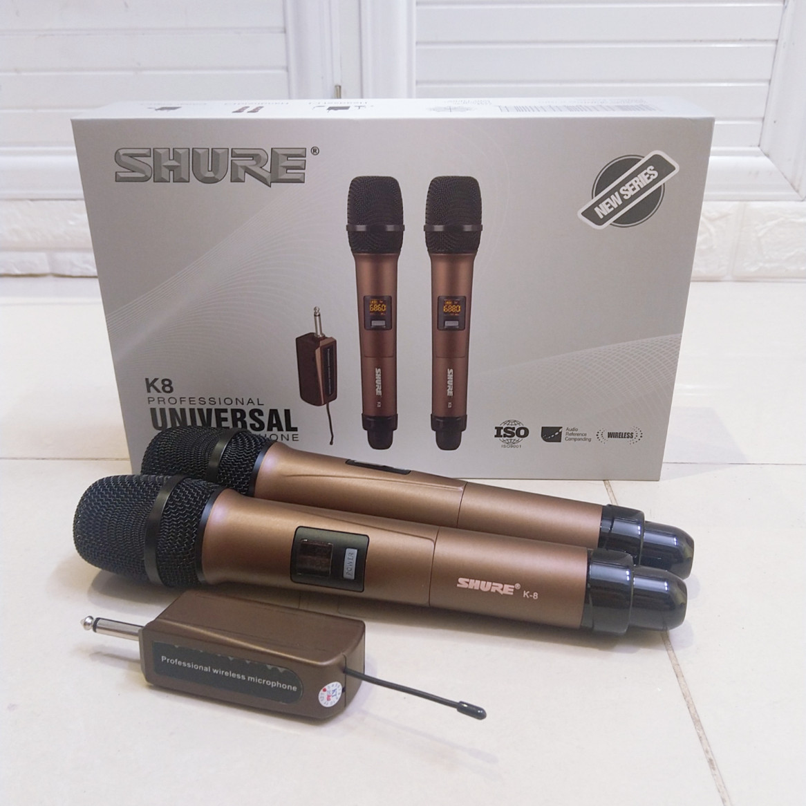 Cặp Micro Shure K8 Không Dây 2020 - Hàng Nhập Khẩu