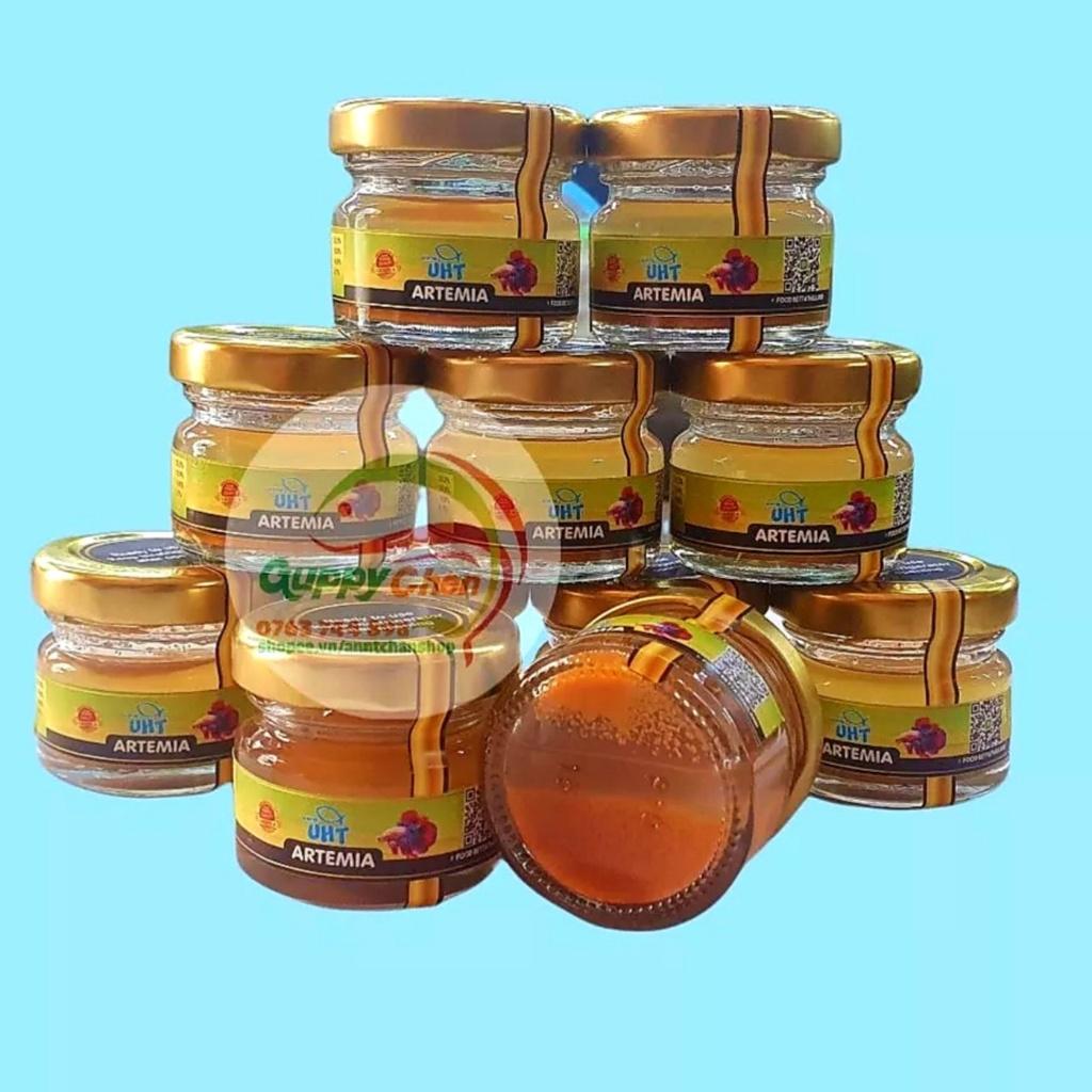 Artemia Ấp Sẵn UHT thanh trùng - Nguyên Seal - Tặng ống hút Artemia - Thức ăn cá bột - Thức ăn cá betta bột - Mr Fish