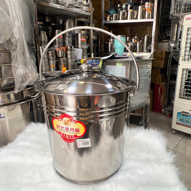 Xô Inox có nắp đậy đủ size