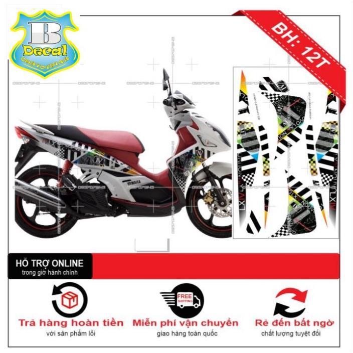 Tem rời dành cho NOUVO 4 LX MẪU ZIN THÁI DÁN XE TRẮNG