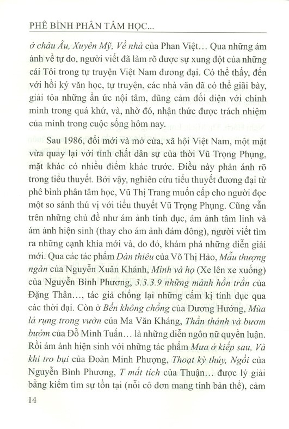 Phê Bình Phân Tâm Học - Phía Của Những Ám Ảnh Nghệ Thuật