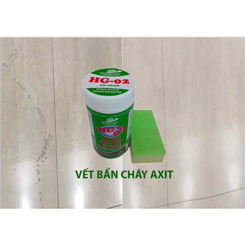 Bột tẩy trầy xước ố cháy axit trên sàn đá, gạch HG-02 Stain Remover 350gr