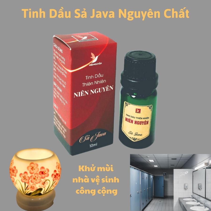 Tinh Dầu Thiên Nhiên - Tinh Dầu Sả Java Nguyên Chất – Chai Nhỏ Xông Đèn : Đuổi muỗi, khử mùi, thư giãn...