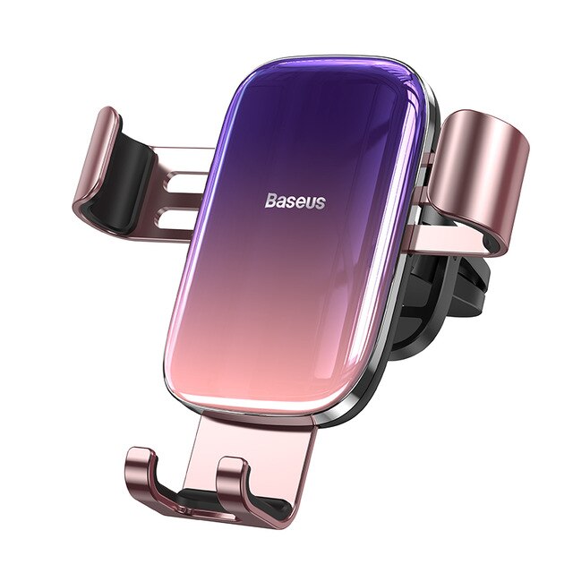 Giá đỡ điện thoại xe hơi Baseus Glaze kẹp khe cửa gió điều hòa trang bị khóa tự động dạng kẹp thông gió cho xe hơi / ô tô phiên bản Gradient 2020 (màu ngẫu nhiên)- Hàng nhập khẩu