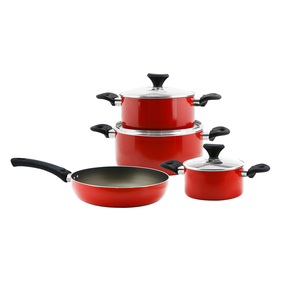 Bộ 3 Nồi và Chảo Chống Dính Elmich EL-1162 Đáy Từ