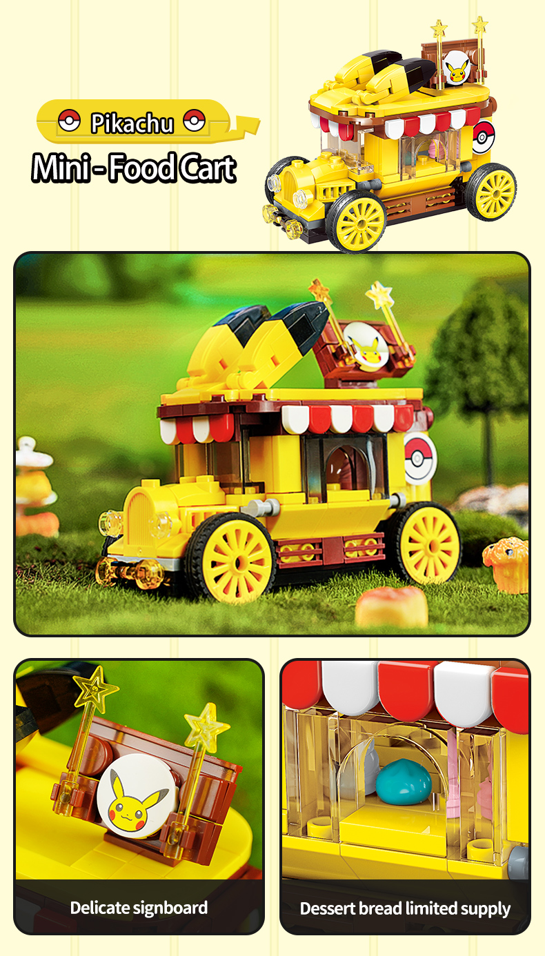 Đồ Chơi Xếp Hình Xe Pikachu KEEPPLEY K20213 QMAN