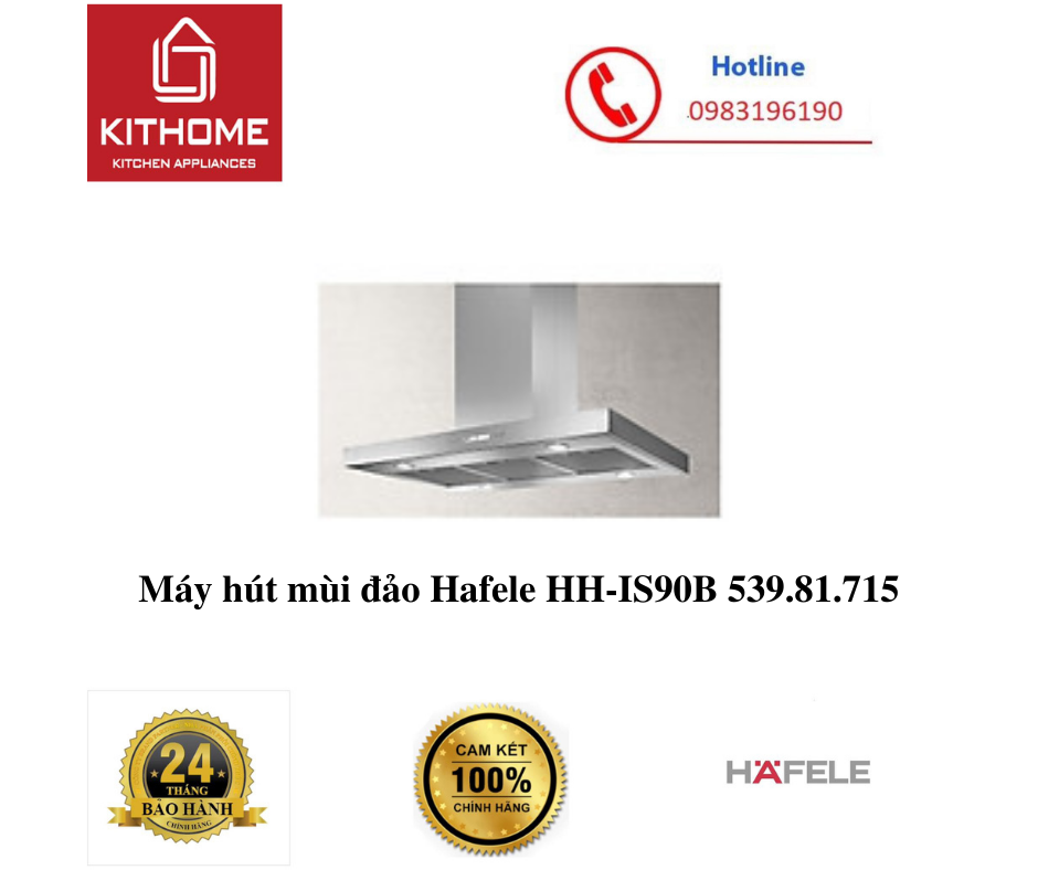 Máy hút mùi đảo Hafele HH-IS90B 539.81.715 - Hàng Chính Hãng