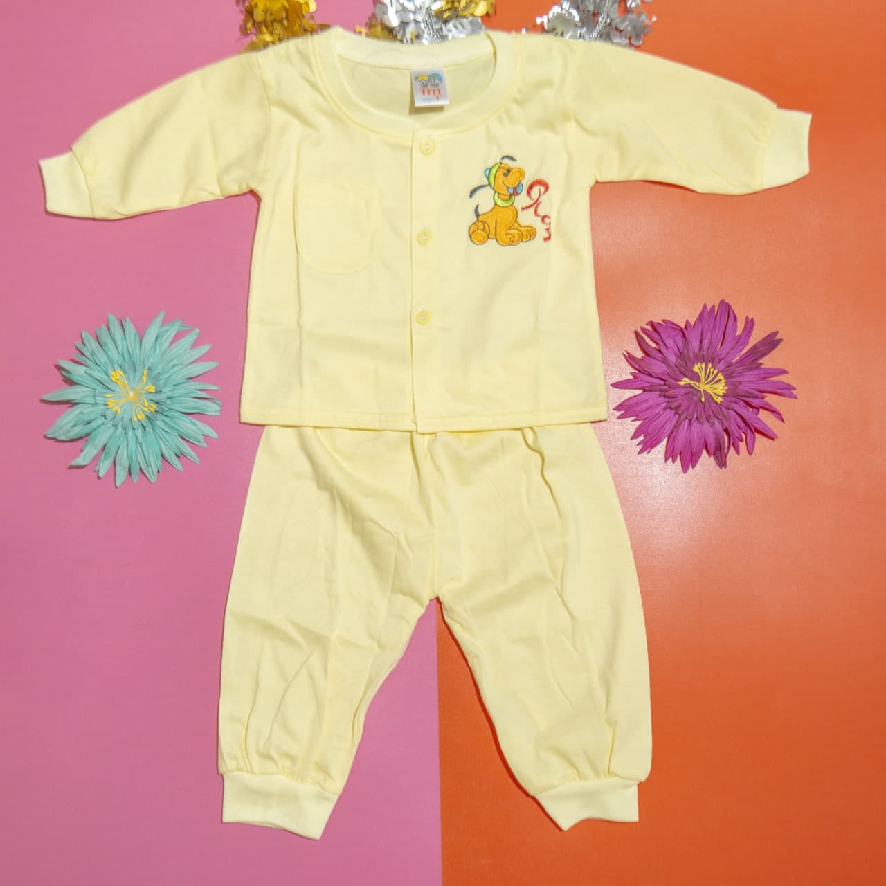 Bộ quần áo tay dài trẻ sơ sinh TiTi chó con