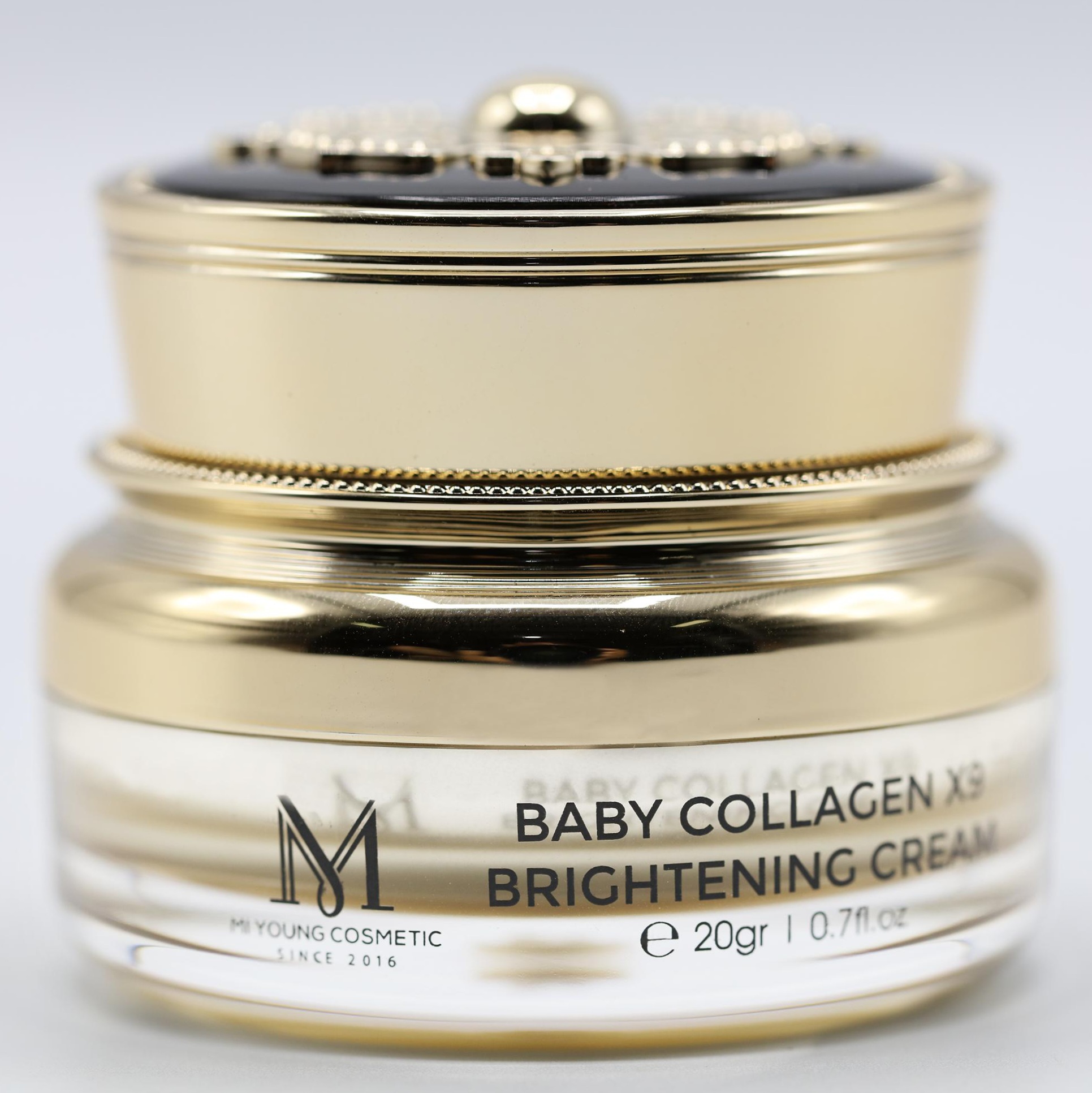 Kem Dưỡng Trắng Hồng Da Mặt Mi Young Baby Collagen X9 Brightening Cream - 20gr
