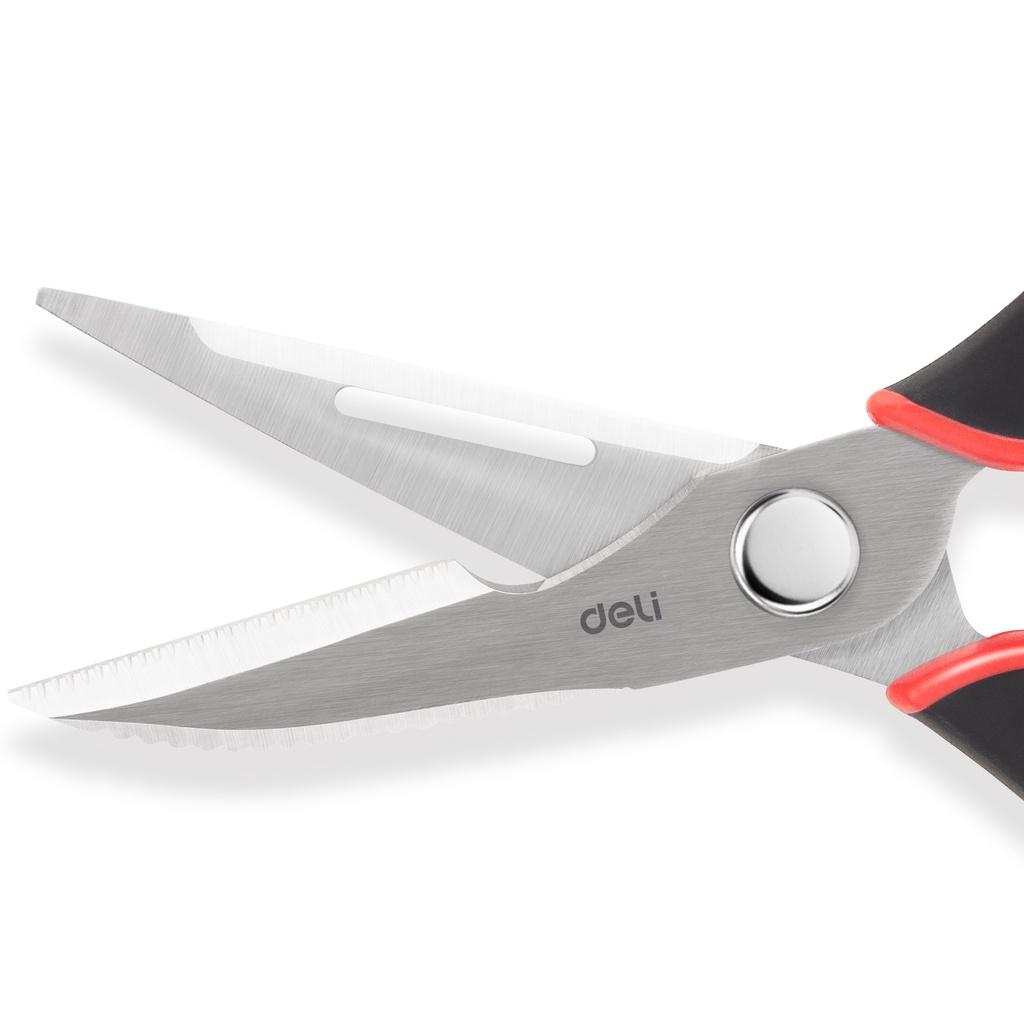 Kéo nhà bếp DELI 22.5cm - Màu đỏ 77770