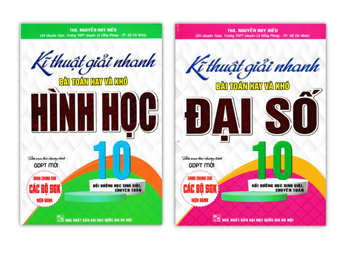Sách - Combo Kĩ Thuật Giải Nhanh Bài Toán Hay Và Khó Đại Số + Hình Học Lớp 10