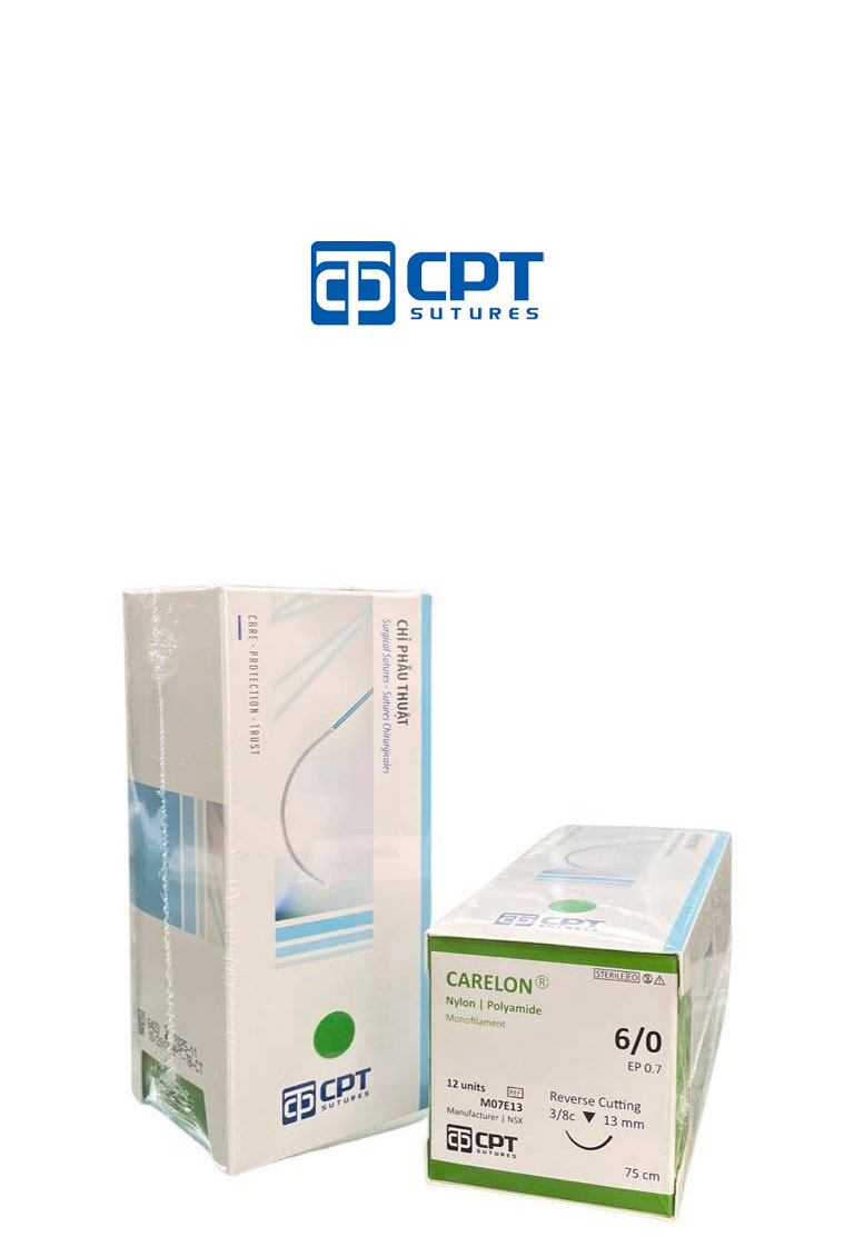 Chỉ phẫu thuật không tiêu CPT Carelon Nylon số 6/0 - M07D13 / M07E13