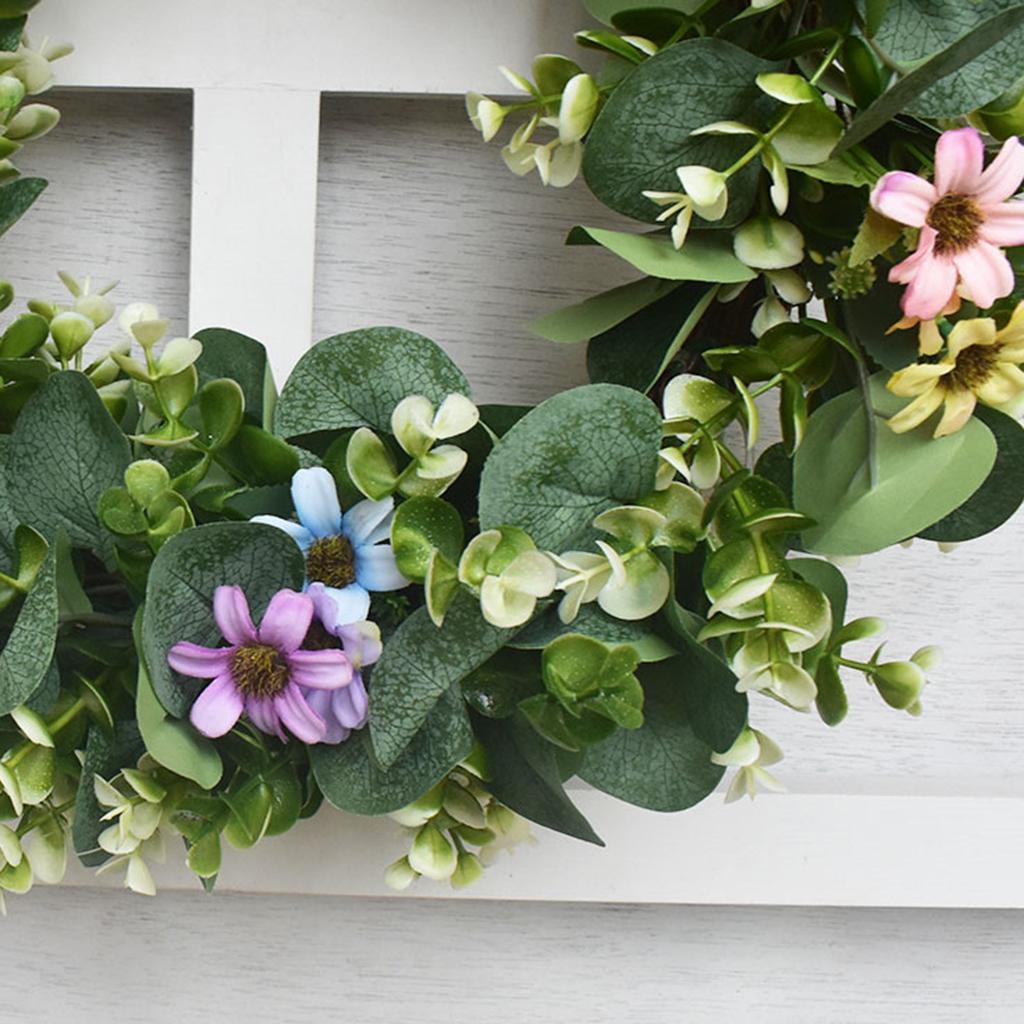 42cm Floral Wreath Door Wreath Artificial Wreath for Front Door