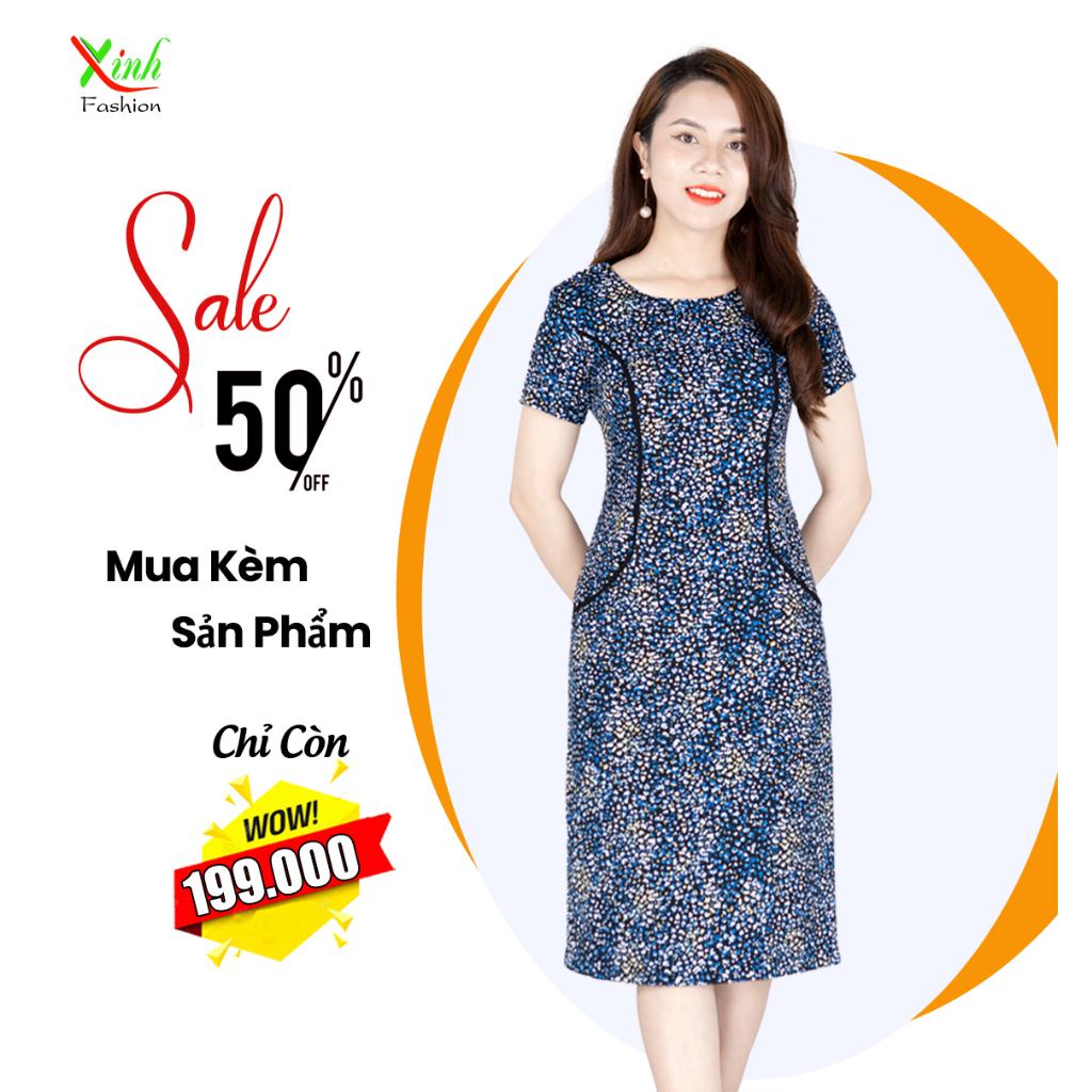 Đầm Suông Hoa Rơi Nhí Trẻ Trung DL868