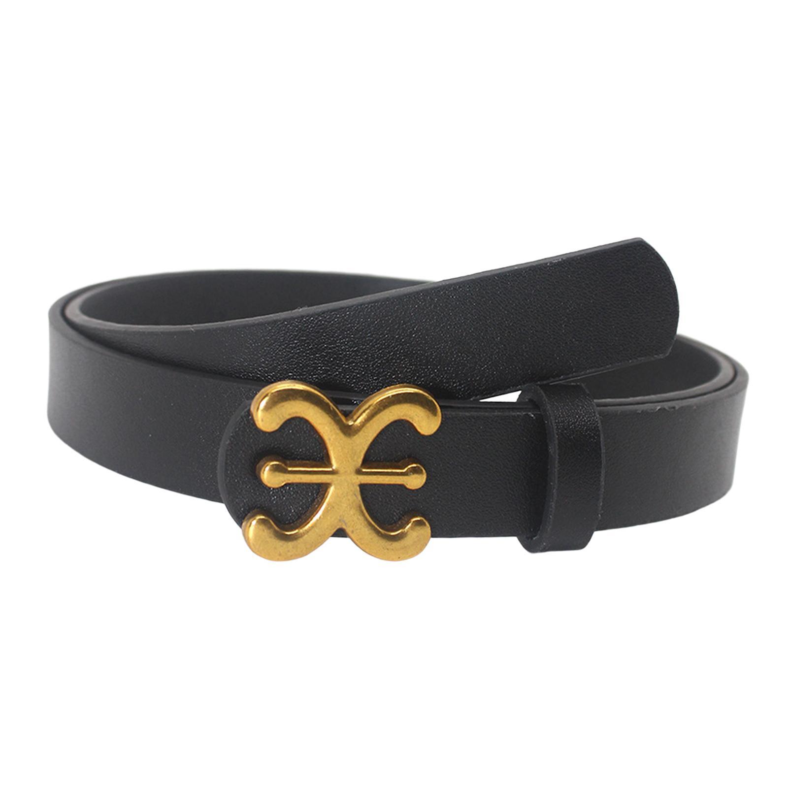 Women Belt Adjustable PU Leather Waist Belt Dress Belt Girl Clothing Decoration Waistband Belt for Club