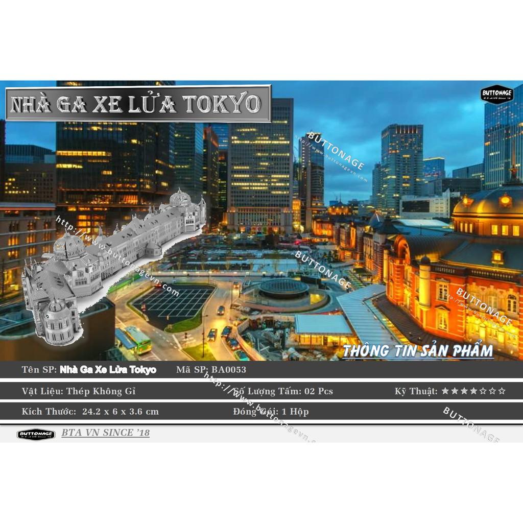Mô Hình Lắp Ráp 3d Nhà Ga Xe Lửa Tokyo