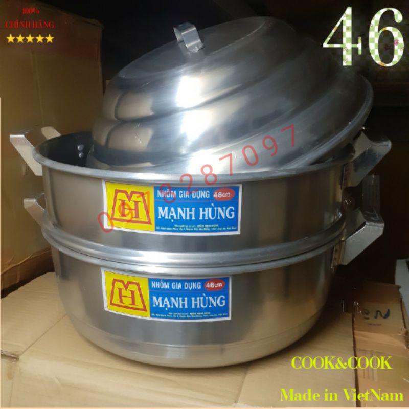 Bộ xửng hấp size 46 cm nhôm Hấp bánh bao/ hải sản/ thực phẩmv.v.v.