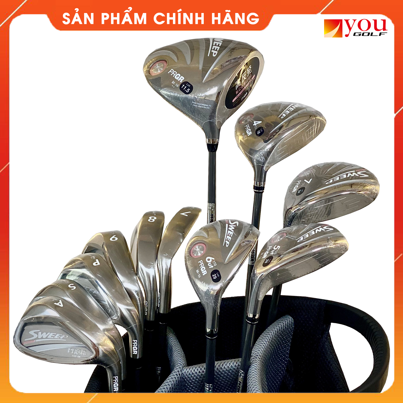 Bộ Gậy Golf Nữ PRGR SWEEP M-16 Full Set