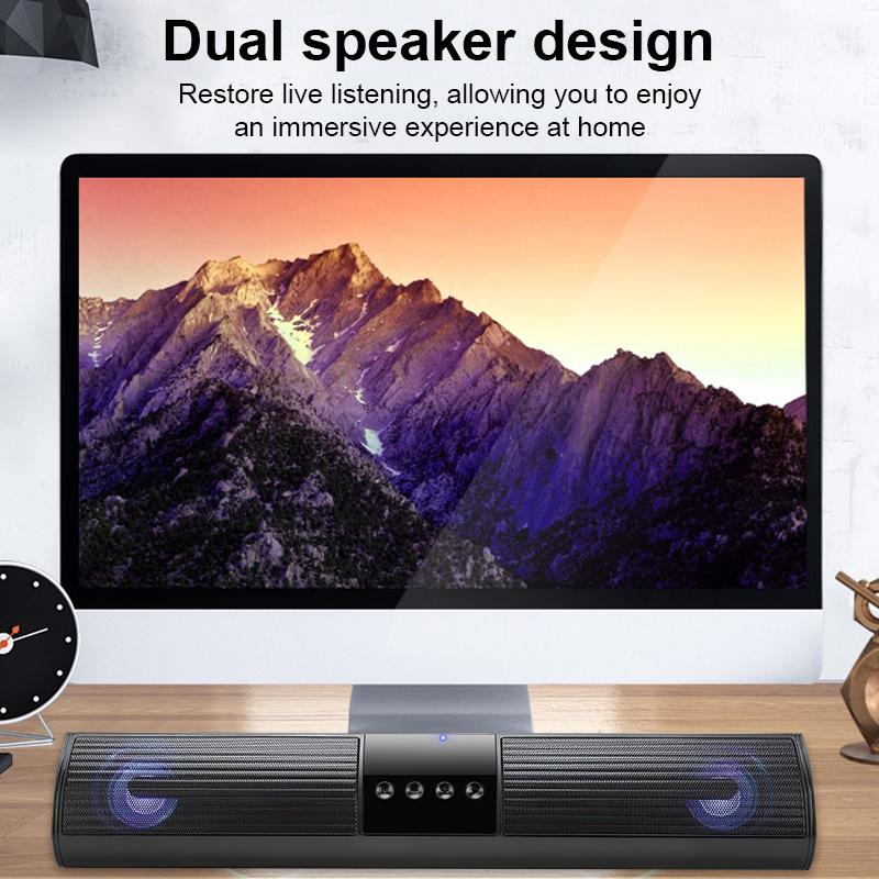 Loa Bluetooth Mini A2,loa không dây loa kép,âm bass mạnh treble rời,hỗ trợ USB thẻ nhớ TF/FM/USB/BT/AUX