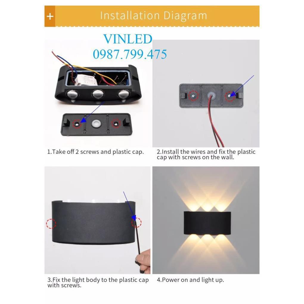 Đèn hắt tường ngoài trời đẹp