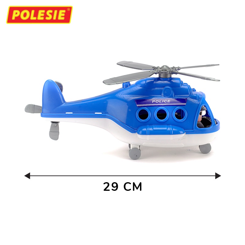 Máy bay trực thăng cảnh sát Alpha đồ chơi - Polesie Toys