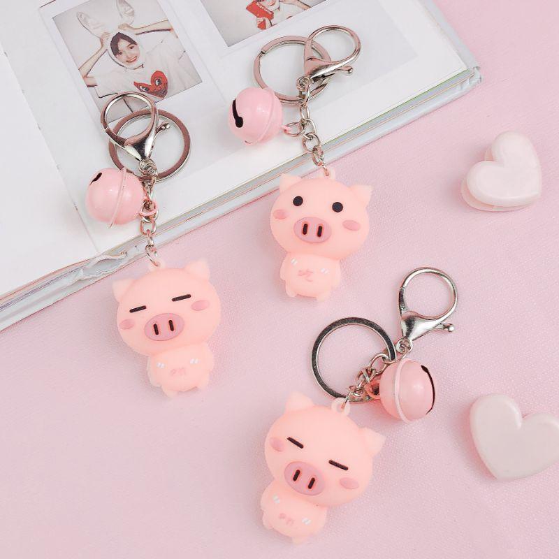 Móc khóa heo lengkeng dễ thương