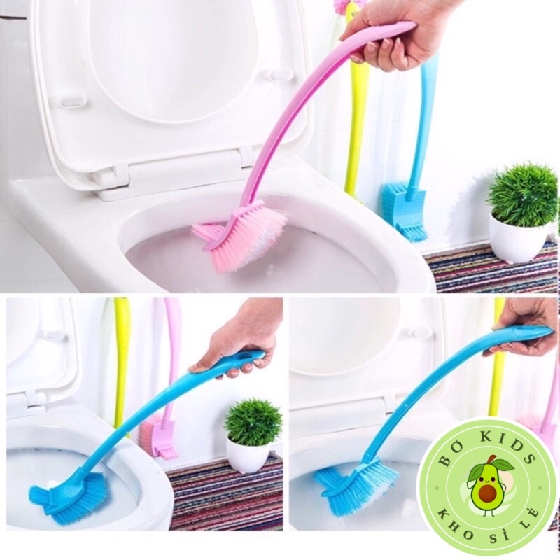 Chổi Cọ Toilet, Vệ Sinh 2 Đầu Cọ Làm Sạch Mọi Vết Bẩn Dễ Dàng TOKDODO