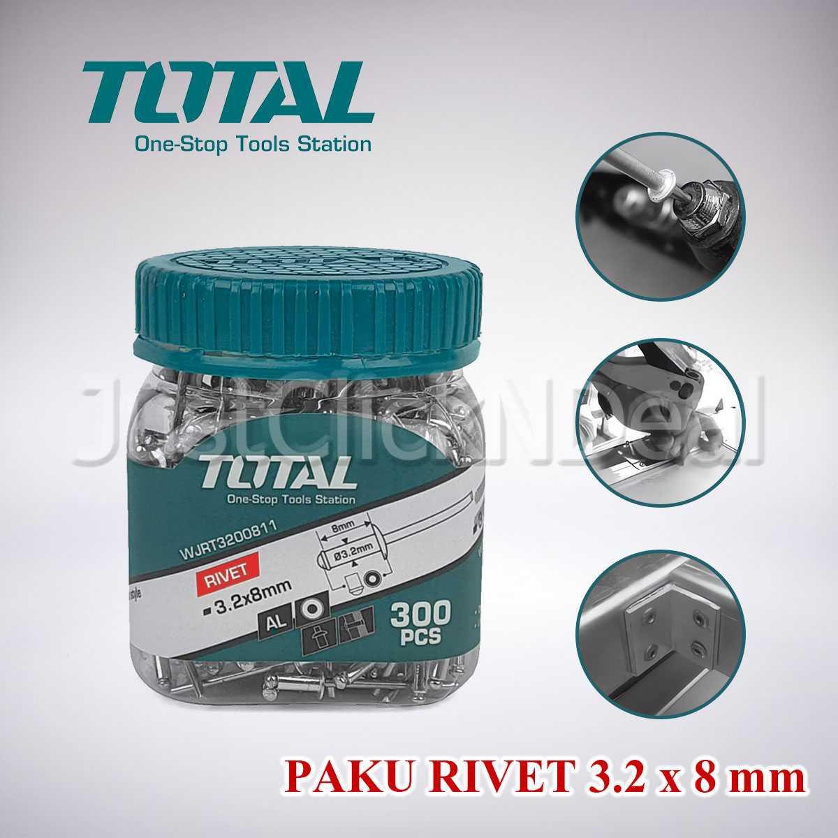 ĐINH RIVE RÚT NHÔM/INOX 3.2X8MM-4.8X16MM TOTAL - HÀNG CHÍNH HÃNG