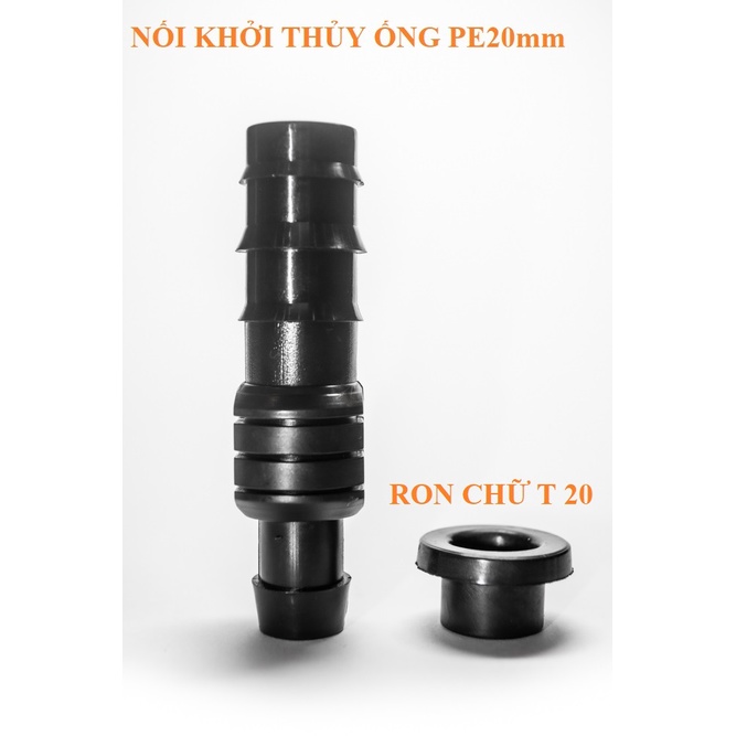 COMBO NỐI KHỞI THỦY Kèm Gioăng (Ron) Cao Su Cho Ống Mềm PE phi 16mm, 20mm, 25mm - goGarden