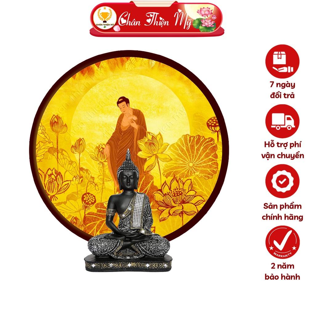 Đèn Thờ Hào Quang Phật Tranh Trúc Chỉ, Trang Trí Bàn Thờ, Hào Quang Trúc Chỉ Hoa Sen Phật A Di Đà TC-HQ-70