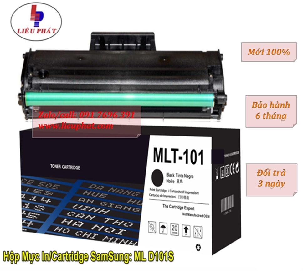 Hộp mực Samsung MLTD101, Samsung ML-2160/2161/2164/2165/2165W; SCX-3401/3450FW/3406 - Hàng nhập khẩu