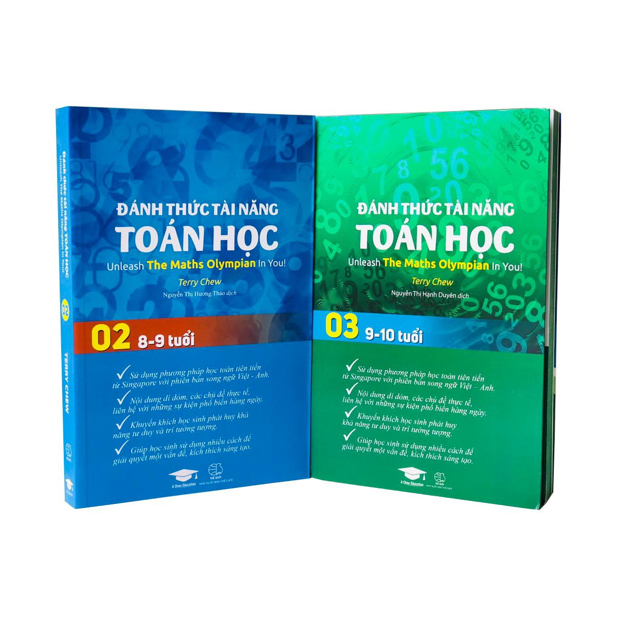 Combo 2 cuốn sách Đánh thức tài năng toán học tập 2 và tập 3 - dành cho trẻ lớp 2-3-4