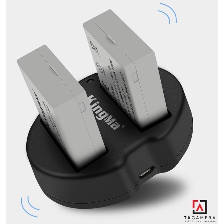 Pin - Sạc Đôi KingMa Cổng USB Dành Cho Canon LP-E8 - Hàng Chính Hãng