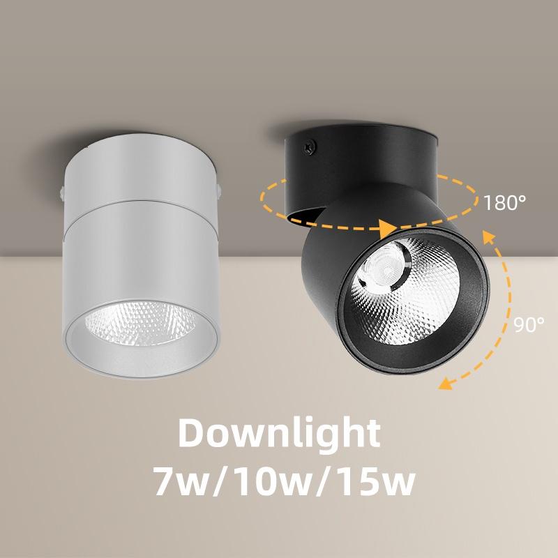 Đèn chiếu sáng điểm LED Đèn chiếu sáng điểm COB Đèn chiếu sáng 220V Đèn chiếu sáng có thể gập lại 7W 10W 15W Đèn gắn trên bề mặt Đèn tủ bếp Đèn chiếu sáng trong nhà