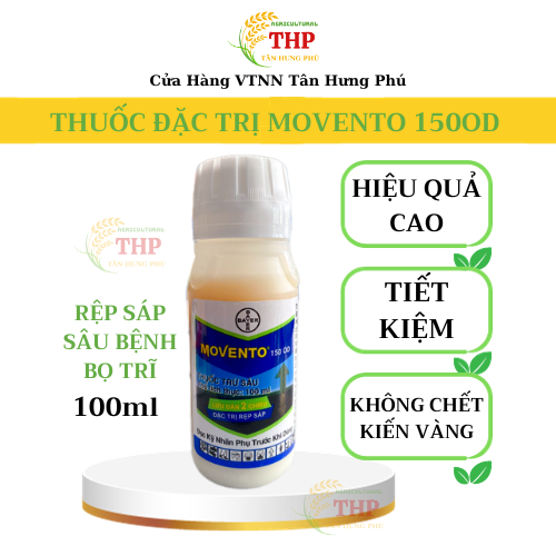 MOVENTO 150OD | Diệt trừ rệp sáp, sâu bệnh, bọ trĩ hại cây trồng | Chai 100ml