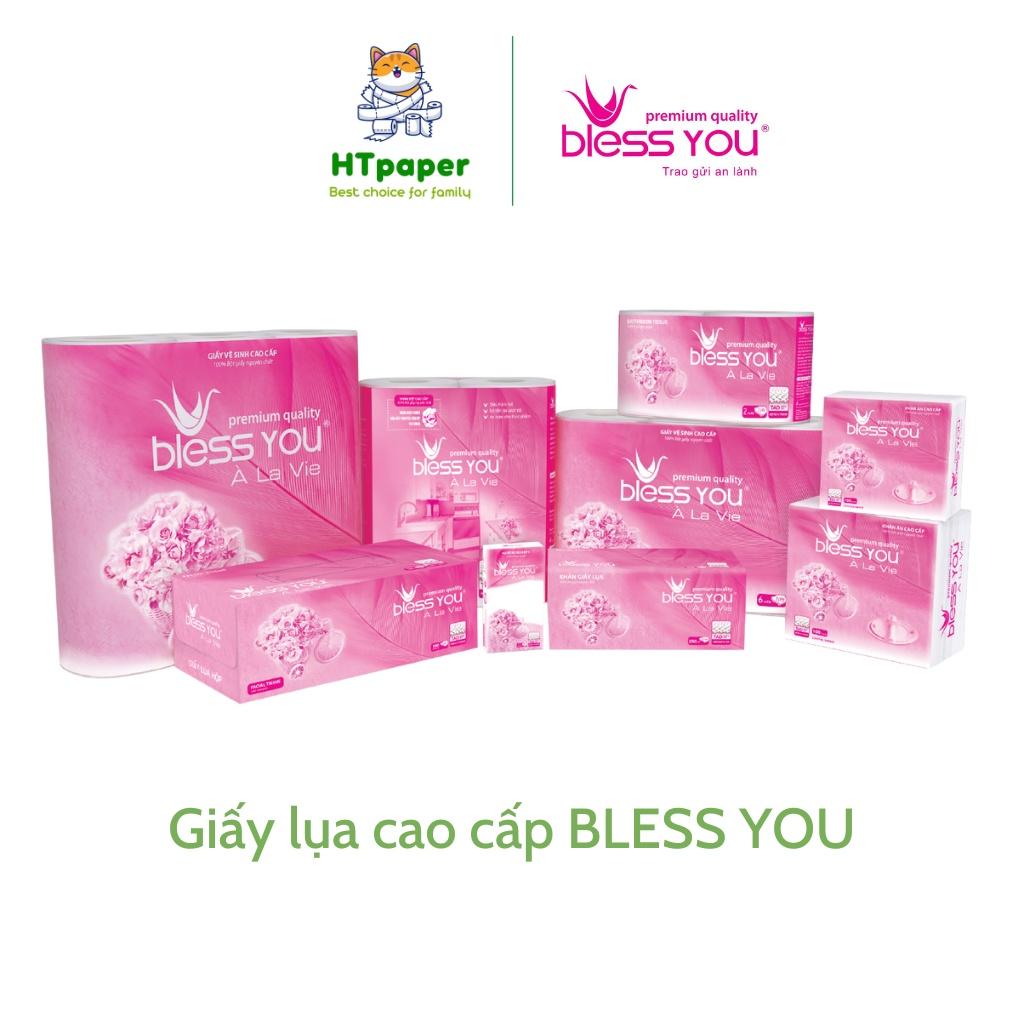 Lốc 10 Cuộn Giấy Vệ Sinh Bless You À La Vie Cao Cấp Mềm Mịn