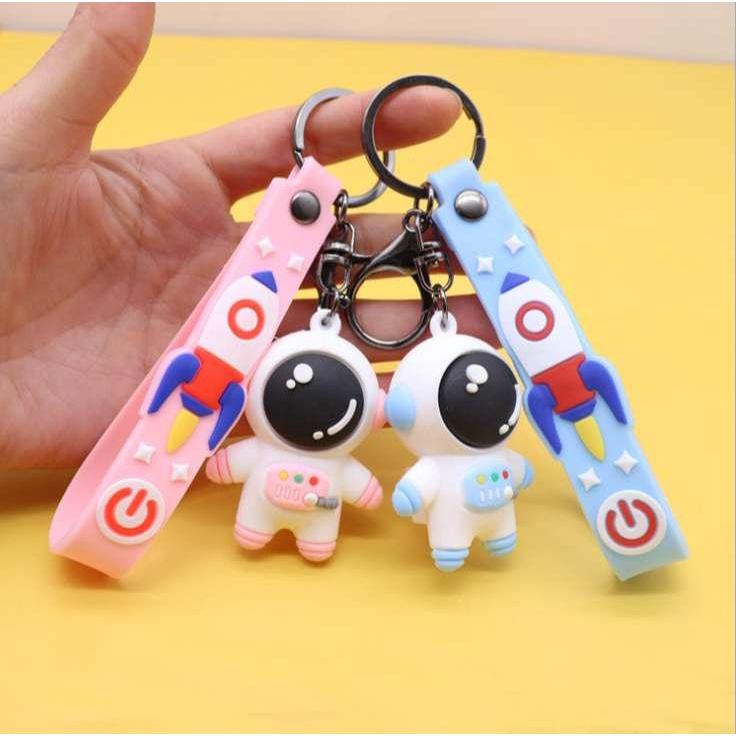 Móc khóa hình chó bulldog dễ thương, móc chìa khoá keychain cún dog nhiều màu