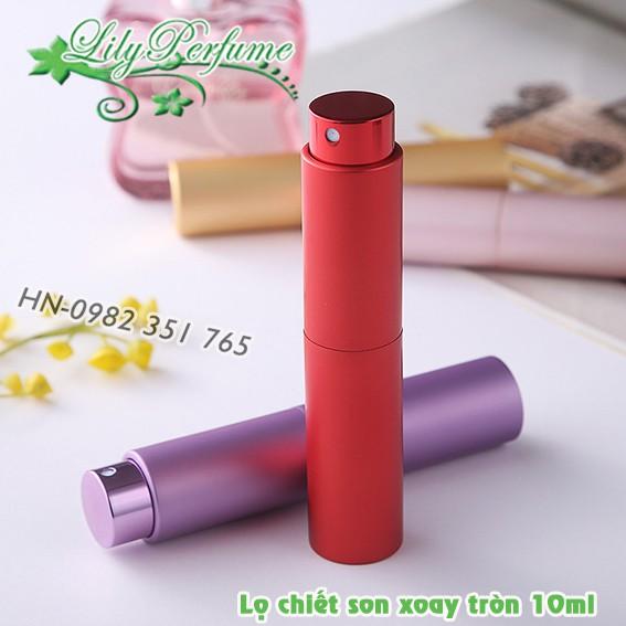 Lọ chiết nước hoa 10ml thỏi son xoay cao cấp Vỏ chiết Ống chiết Chai chiết nước hoa