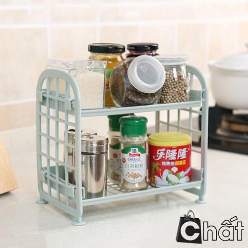 Kệ Nhựa Để Vật Dụng Mini 2 Tầng Cao Cấp